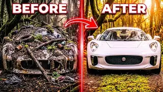 Full Process of Jaguar C-X75 Restoration || Satisying Asmr (time lapse) #car 