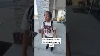Pov: How was the first day of 3rd grade? #shorts #voiceover #third #grade #son #new #first #friends.