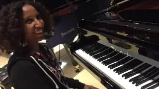 NAMM 2017 Victoria Theodore on the Bosendorfer 280VC grand