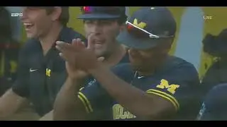 La Finale de la S&eacute;rie Mondiale du Baseball de la NCAA Michigan vs Vanderbilt 3 ieme Match