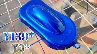 How to Spray Samurai Paint Marine Blue Y139* U/C Metallic Silver Y3*