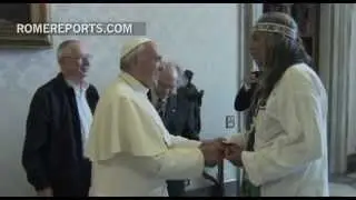 Pope meets with indigenous leaders to discuss rights of their communities