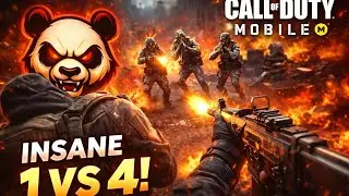 🔥 COD Mobile 1vs4 Clutch | Panda Gameplay 😈