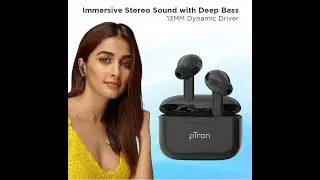 pTron Bassbuds Duo New Bluetooth 5.1 Wireless Headphones