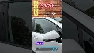 Toyota Corolla Cross Hybrid SE 2023 Wind Deflectors Before & After installing.