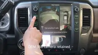 Demo Video: 12.1 inch PX6 six-core vertical screen head unit for 2016 - 2019 Nissan Titan (XD)