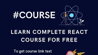 Learn complete react for free... #freetraining #reactcourse #softwarecourse #software