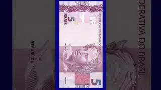Brazil 5 Real notes | five real banknotes | Brazil