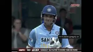11000 Runs in ODI Cricket for Sourav Ganguly | 3rd ODI, Birmingham | 2007