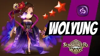 Wolyung. Beauty in the Dark. Dark Sky Dancer in Summoners War G3 RTA