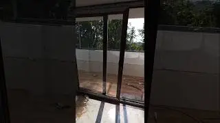 upvc sliding door two track golden oak colour