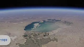 Аральское море 1979 - 2022. Google maps 