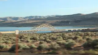 Crossing Columbia River Bridge at Wenatchee Washington by always jing #Shorts