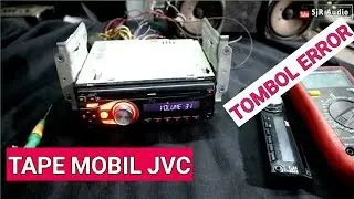 JVC car tape service button not working