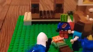 Lego minecraft Godzilla attack