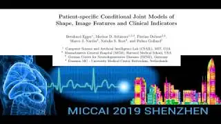 Patient-specific Conditional Joint Models of Shape, Image Features and Clinical Indicators
