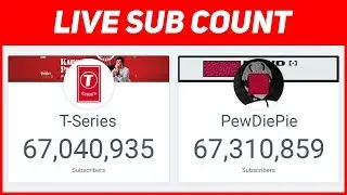 PewDiePie Vs Tseries 100M Live Subs Battle Who will Preveil?