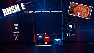 I FINALLY BEAT RUSH E!!! (Beat Saber)