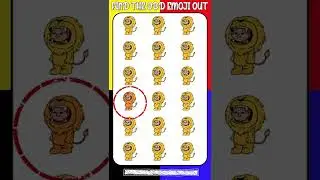 Find The Odd Emoji Out Spot The Difference Emoji | Emoji Puzzles