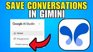 How To Save Conversations In Gemini Google AI Studio (2026) (Best Method)