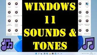 Windows 11 Default sound and tones