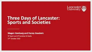 Three Days of Lancaster - Sports and Societies