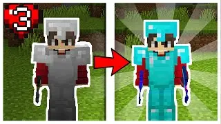 Getting full Enchanted Diamond armour and tools in Minecraft! (ep3)