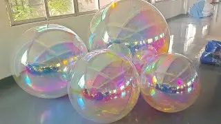 Luxury decor reusable iridescent / pearl shiny balls