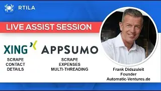 RTILA &mdash; Live Assist &mdash; помогаем Фрэнку получить контактные данные XING и данные о расходах AppSumo