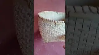 Traditional bamboo basket