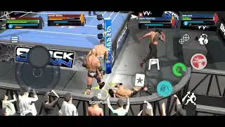 Roman reigns& the rock vs drew & johm cena WWe2k25 netflix edition sher
