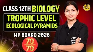 Class 12 Biology | Trophic Level & Ecological Pyramids | MP Board 2026 | Full Live Class by Anjali M