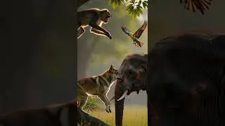 When Different Animals Unite, Magic Happens 🐘🐒🐕🦜