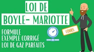 Loi de Boyle-Mariotte (relation pression-volume) loi des gaz parfaits