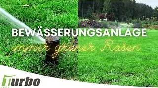 💧🌱 Eine Bewässerungsanlage für den Garten | Immer ein sattgrüner Rasen | Turbogrün