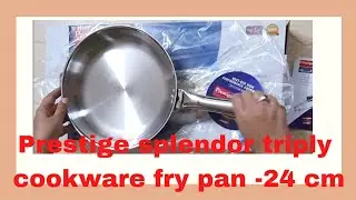 prestige splendor triply cookware fry pan -24cm review/demo