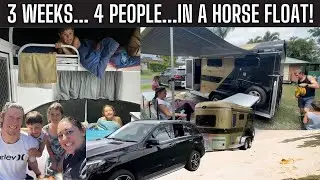 Family of 4 Living In A Horse Float For 3 Weeks