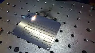 Laser Fibra - Gravação de placa de Inox - RickLaser