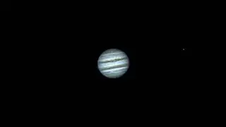 Europa's shadow crossing Jupiter from last night 28 12 2025. #jupiter  #astronomy