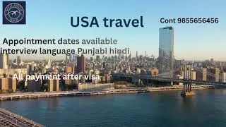 USA visit visa by Royal travel contact number 98556 56456 All payment after visa amb fee by client 