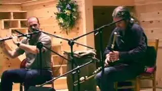 Lunasa's Cillian Vallely (uilleann pipes) Kevin Crawford (flute)