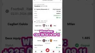 INCROYABLE ! 4 TICKETS VALID&Eacute;S (C&Ocirc;TE 186, 183, 207) PRONOSTIC FOOT AUJOURD&rsquo;HUI 3 JAN | C&Ocirc;TE 148 ! 🚀
