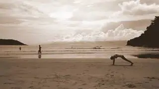 Yoga in a foreign land.