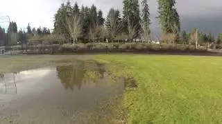 3DR Solo Update 2.0 Multi Point Cable Cam on Baseball Field