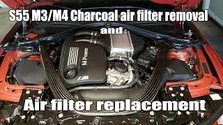 S55 M3/M4 (F8X) Charcoal filter removal and primary air filter replacement
