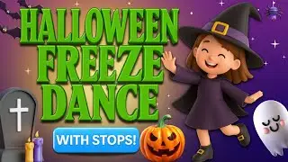 🕷Halloween Musical Statues 👻 Halloween FREEZE DANCE MUSIC with STOPS: musical statues 🕸