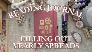 January Reading Journal Check In | Filling In Yearly Spreads