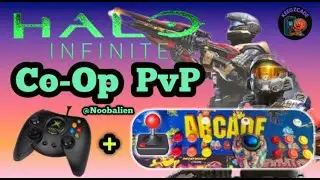 Arcade Controls in Halo Infinite Co-Op PvP?! 🤯 Xbox + Stick Madness!
