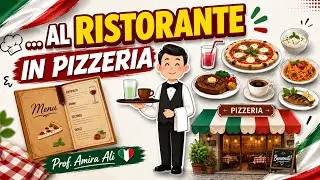 (6) 🇮🇹Conversazione al Ristorante🧑‍🍳🍕#pizzeria  محاداثات في المطعم باللغة الايطالية ببساااااطة2025