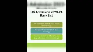 TNJFU l UG Admission 2023 - 24 Rank List Released